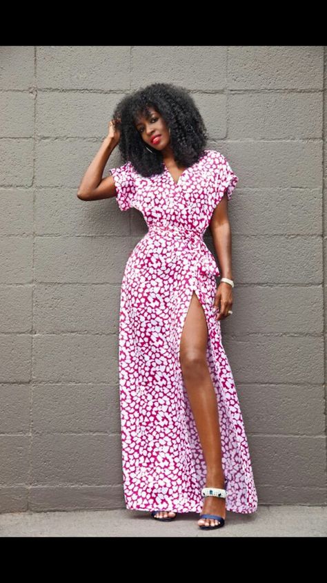 Style Pantry, African Maxi Dresses, Wrap Maxi Dress, Classy Dress Outfits, African Print Fashion Dresses, African Clothing Styles, Looks Street Style, Simple Dress, Latest African Fashion Dresses