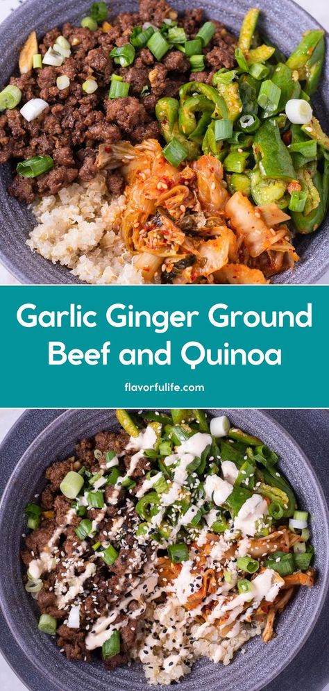 Quinoa Beef Bowl, Quinoa Beef Recipes, Beef Couscous Recipes, Ground Beef Quinoa Bowl, Ground Beef Quinoa Recipes, Quinoa And Beef Recipes, Quinoa And Ground Beef Recipes, Beef And Quinoa Recipes, Ground Beef And Quinoa Recipes