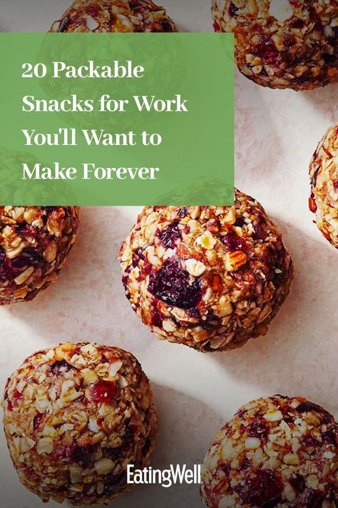 These satisfying snacks are perfect for packing for work. From energy balls to creamy dips, these four- and five-star recipes are so good, you’ll want to make them forever. Recipes like our Snickerdoodle Almonds and our High-Fiber Guacamole Snack Jar are flavorful and filling to munch on. Snacks To Pack For Work, Packable Snacks, Low Cholesterol Snacks, Heart Healthy Desserts, Easy Snack Mix, Creamy Dips, Healthy Snacks Ideas, Snack Mix Recipe, Heart Healthy Snacks