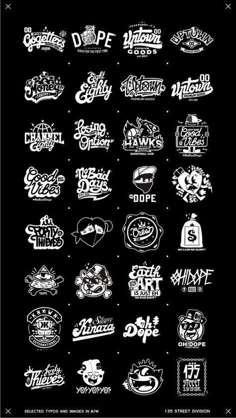 Selected works that appeared recently. I was glad to work with this companies and shall upload the photos of the stuff when they'll be available. Thank you for  supporting and checking my stuff. Hiphop Logo, Typographie Logo, Gfx Design, Examples Of Logos, Graffiti Logo, Logo Design Typography, Logo Fonts, Tattoo Lettering, Logo Ideas