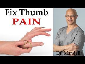 Thumb Exercises, Thumb Pain Relief, Joints Pain Remedy, Arthritic Pain, Wrist Exercises, Dr Mandell, Trigger Finger, Hand Exercises, Back Pain Remedies