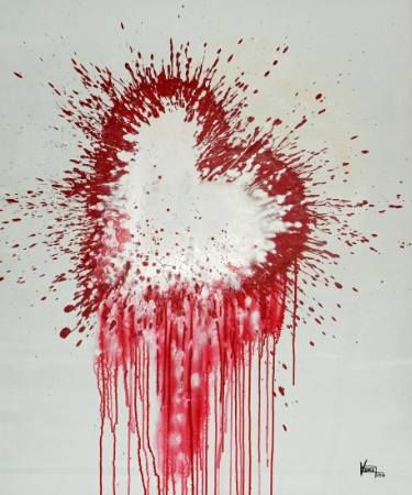 “Heart Explosions” by Veri Apriyatno Hole In Heart Art, Explosive Aesthetic, Prickly Alpaca, Explosion Aesthetic, Toxic Romance, Art With Hearts, Alice Phoebe Lou, Drip Wall, Heart Explosion