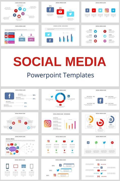 Social Media Slide PowerPoint Slide Templates - creative design business presentation templates in PowerPoint. Ready template, easy to edit. #SocialMediaSlide #PowerPoint #Design #Creative #Presentation #Slide #Infographic #Template Social Media Analysis, Media Infographic, Powerpoint Slide Templates, Presentation Slides Design, Social Media Profile, Business Presentation Templates, Design Infographic, Social Media Analytics, Creative Presentation