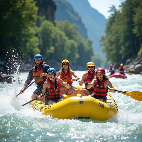 🌊 Calling all adventure seekers! Ready to dive into the thrilling world of whitewater rafting? 🚣‍♀️ ㅤ Whitewater rafting is the ultimate adrenaline rush for outdoor enthusiasts. From gentle Class I rapids to wild Class VI, there's a river for every skill level. But before you jump in, let's talk safety and preparation! ㅤ Essential gear: PFDs, helmets, and quick-drying clothes are must-haves. Always choose a reputable outfitter with experienced guides – they're your lifeline on the river! ㅤ Le... White Water Rafting Aesthetic, Rafting Pictures, Rafting Rishikesh, Study Inspiration Quotes, 2025 Board, Vision 2025, 2025 Goals, Proceed With Caution, Water Rafting