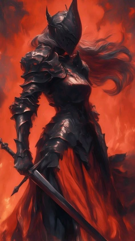 Woman In Armor, Anime Knight, Female Knight, Knight Art, Fantasy Armor, Armor Concept, Fantasy Warrior, Amazing Art Painting, Exploring The World