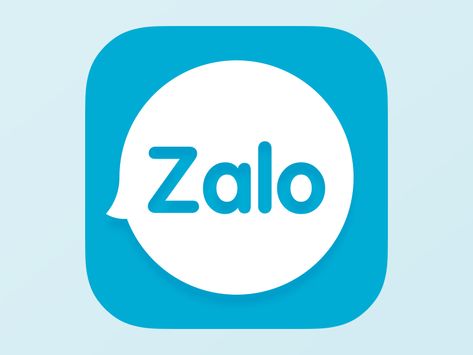 Bubble Icon For Zalo App by Jackie Tran Logo Zalo App, Zalo Icon Aesthetic, Logo Zalo, Zalo Icon, Bubble Icon, Kawaii App, Logo Facebook, Store Icon, Blue Icon