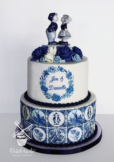 Pool Weddings, Delft Wedding, Blue Willow Wedding, Holland Wedding, Dutch Wedding, Nice Cakes, Chinoiserie Wedding, Portuguese Wedding, Cakes With Flowers