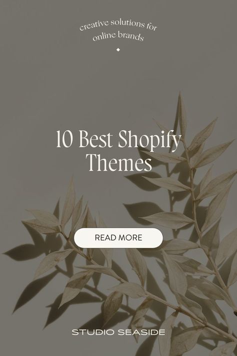 10 Best Shopify Themes Website Design Inspiration Ecommerce, Best Shopify Themes, Shopify Website Design, Professional Web Design, Shopify Website, Web Design Services, Design Minimalist, Business Needs, Full Potential