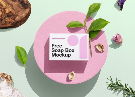 Soap Box Design, Box Mockup Free, Natural Homemade Soap, Soap Packaging Design, Soap Photography, Homemade Soap Bars, Paper Soap, Package Mockup, Creative Product Photography