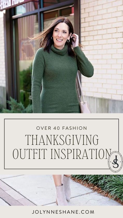 If you are planning your Thanksgiving 2024 outfit and need ideas, look no further. Jo-Lynne Shane is sharing 6+ outfit inspiration for the upcoming thanksgiving holiday. From casual to formal outfit ideas, she is sharing it all. Follow for more thanksgiving outfits, winter fashion and over 40 fashion tips. Casual Thanksgiving Outfits 2024, Thanksgiving Outfit 2024, Women's Autumn Outfits, Casual Thanksgiving Outfits, Formal Outfit Ideas, Dinner Outfit Ideas, Olive Vest, Women's Summer Outfits, Women's Winter Outfits