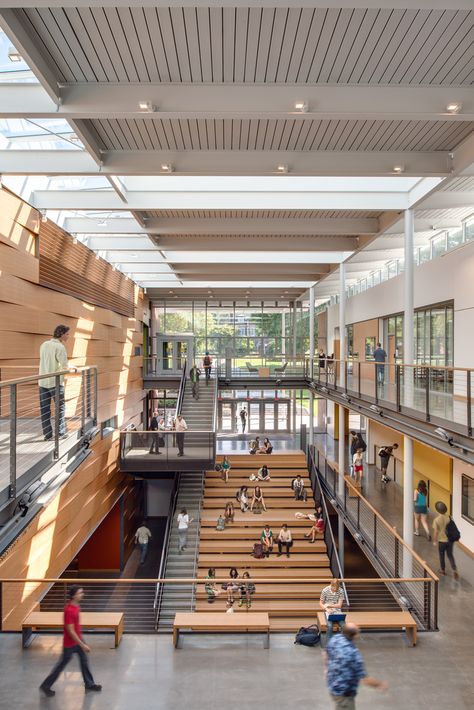 Atrium Architecture, Awards Design, Reed College, Atrium Design, School Building Design, Campus Design, University Architecture, Library Architecture, Plans Architecture