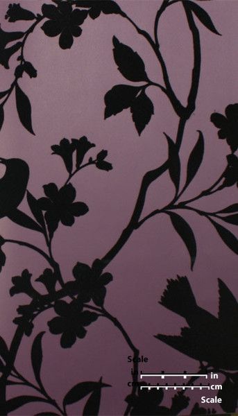 Macbook Wallpaper Quotes, Wallpaper Wall Design, Flocked Wallpaper, Birds In Trees, Wallpaper Birds, Plum Wallpaper, Ethereal Dramatic, Plum Art, Wallpapers For Computer