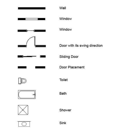 Floor Plan Symbols, Architecture Symbols, Render Architecture, Inkscape Tutorials, Architecture Blueprints, Architecture Drawing Plan, Interior Architecture Drawing, 3d Floor Plan, Interior Design Drawings