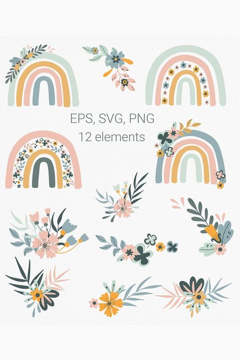 Watercolour Paper Texture Backgrounds, Kids Room Murals, Watercolor Paper Texture, Colors Pastel, Free Printable Wall Art, Paper Background Texture, Floral Clipart, Rainbow Art, Boho Rainbow