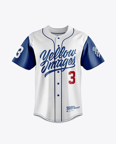 Men's Baseball Jersey Mockup - Front View in Apparel Mockups on Yellow Images Object Mockups Sport Clothes Design, Baseball Designs For Shirts, Baseball Jersey For Baseball Season, Blue Baseball Jersey For Sports Season Streetwear, Casual Blue Baseball Jersey, Cool Jersey Design, Streetwear Baseball Jersey, Baseball Uniform Design, Baseball Jersey Design