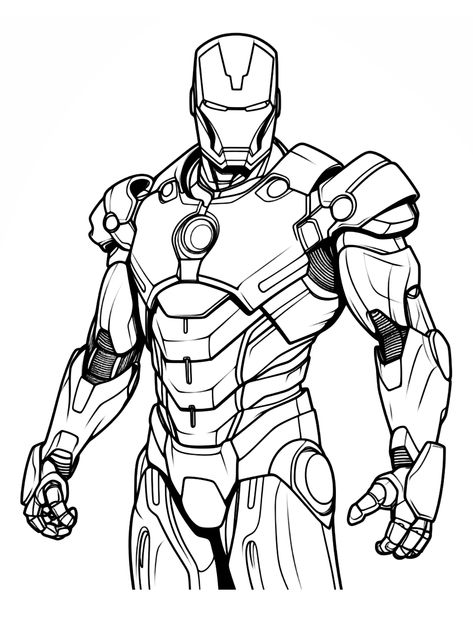 Iron Man - Lol Coloring Pages Iron Man Colouring Pages, Colouring Pages Marvel, Ironman Coloring Pages, Iron Man Outline, Iron Man Dibujo, Super Hero Drawing, Superheroes Drawing, Iron Man Coloring Pages, Super Hero Coloring Pages