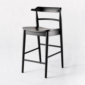 Black Wooden Bar Stools, Black Stool Chair, Barstools In Kitchen Black, Black Counter Height Chairs, Black Counter Height Stools, Black Counter Height Bar Stools, Black Barstools In Kitchen, Black Kitchen Stools, Black Barstool