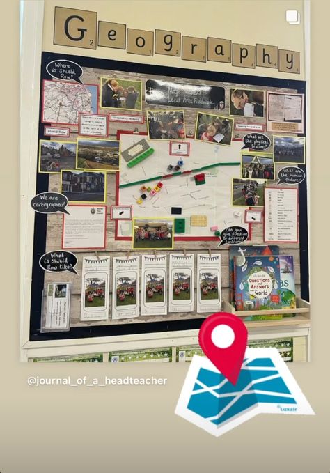 Year 5 And 6 Classroom Ideas, Geography Display Primary, Year 6 Classroom Ideas, Year 1 Classroom Displays, Year 2 Classroom Ideas, Class Charter Display, Ks1 Geography, Classroom Displays Ks2, Year 6 Classroom