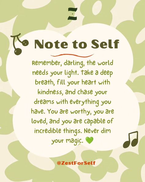 Just a friendly note to myself: you got this! (Even if you forget sometimes. )💚💚 Save this post as a reminder for later Follow 👉🏻 @zestforself and join the tribe #Zestforself #selfcarelove #selfcareisntselfish #selfcareisntselfishitsessential #selflovery #facelessselfcare #facelessselflove #Selfcareeveryday #selfloveselfcare #takecareofyou #facelessdigitalmarketing #facelessaccount #facelesscontent A Note To Myself, Note For Myself, Beauty Tips Quotes, Affirmations Mindset, Note To Myself, Notes To Myself, Bulletin Journal, Bulletin Journal Ideas, To Self Quotes