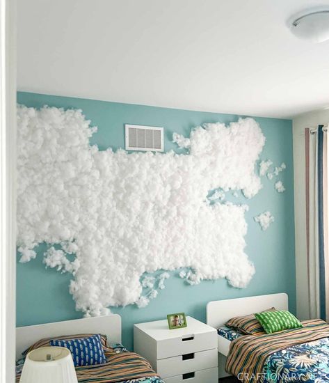 How to make led cloud wall light that changes color - Craftionary Wall Cloud Light, Cloud On Wall, Led Clouds On Wall, Cloud Wall Led Lights, Led Cloud Wall, Diy Cloud Wall, Cloud Wall Light, Cloud Wall Decor, Content Room