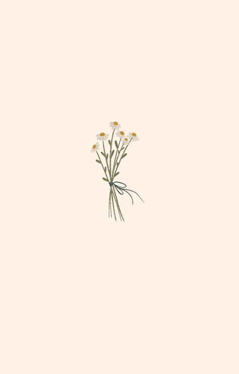 Flower Lockscreen, Phone Wallpaper Boho, Cute Summer Wallpapers, Flowers Instagram, Simple Phone Wallpapers, Drawing Wallpaper, Simple Iphone Wallpaper, Sunflower Wallpaper, Lock Screens