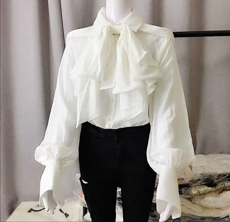 White Shirt Ruffles, Vintage Ruffle Blouse, Frilly White Button Up, White Shirt With Ruffles, Frilly Shirt Aesthetic, Victorian Ruffle Blouse, Victorian Button Up, White Puffy Blouse, White Victorian Blouse