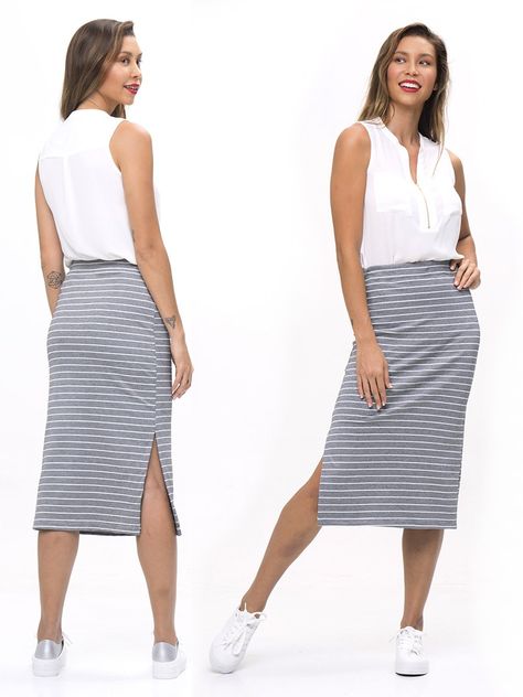 Stretch Straight Skirt - WOMENS (WS04-L)