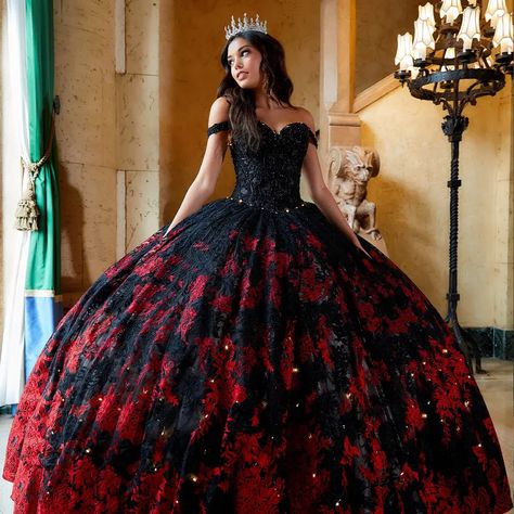 Black Quince Dress, Red Quince Dress, Burgundy Quinceanera Dresses, Quinceanera Dresses Black, Quince Dresses Charro, Quinceanera Dresses Red, Quinceanera Themes Dresses, Black Quinceanera Dresses, Quinceñera Dresses