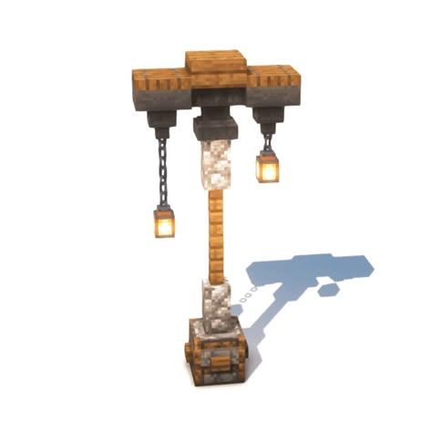 Elandorr’s Lantern Lampost Minecraft, Minecraft Medieval Decorations, Minecraft Lantern, Minecraft Chandelier, Minecraft Pasta, Minecraft Rooms, Minecraft Fountain, Minecraft Beach House, Minecraft Skyscraper