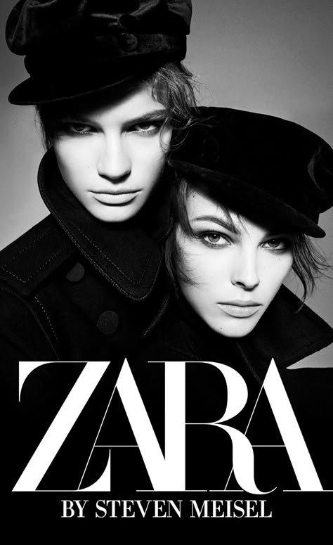 Zara Magazine, French Branding, Luxury Brand Logos, Zara Logo, Zara Campaign, Zara Europe, Minimal Logo Branding, Fabien Baron, Zara Models