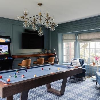 Erin Gates Design, Pool Table Room, Style Anglais, Modern Colonial, Game Room Family, Pool Rooms, New England Homes, Game Rooms, Billiard Room