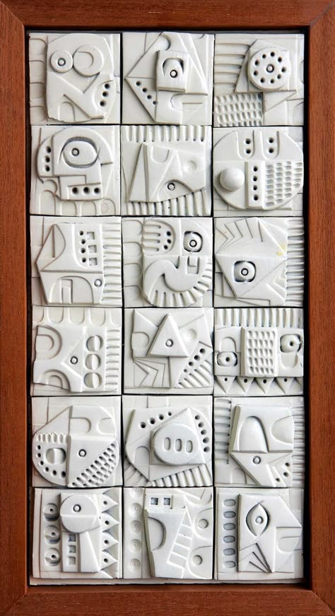 Ceramic Relief Tiles, Wooden Sculptures, Terracotta Wall, Slab Pottery, Ceramic Wall Art, Sculptures For Sale, Relief Sculpture, Clay Tiles, Clay Wall