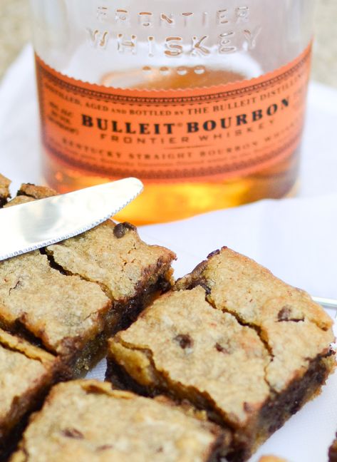 Bourbon Desserts, Bourbon Dessert, Brown Butter Bourbon, Infused Desserts, Butter Bourbon, Bourbon Chocolate, Chocolate Blondies, Bourbon Recipes, Chocolate Bourbon