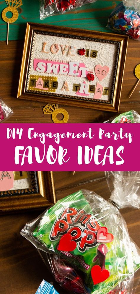 The engagement party might be for the happy couple, but don’t forget the guests! Show your love and appreciation for those who celebrate you with these DIY engagement party favors and gifts. These ideas would also work as wedding favors. #weddingplanning #engagementparty #diypartyfavors #sayingido #weddingfavor #engagementpartyfavor #showerfavors Ring Pop Engagement Party Favors, Vegetarian Entertaining, Diy Engagement Party, Guest Amenities, Engagement Party Diy, Engagement Party Planning, Bottle Opener Favors, Creative Wedding Favors, Inexpensive Wedding Favors