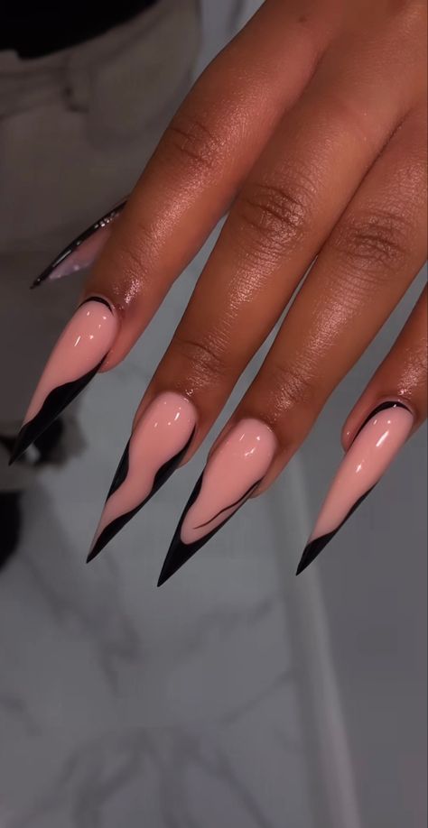 Acrylic Nails Stiletto, Stilleto Nails Designs, Pedi Ideas, Inspiration Nails, Pointy Nails, Edgy Nails, Stiletto Nails Designs, Classy Acrylic Nails, Long Acrylic Nails Coffin