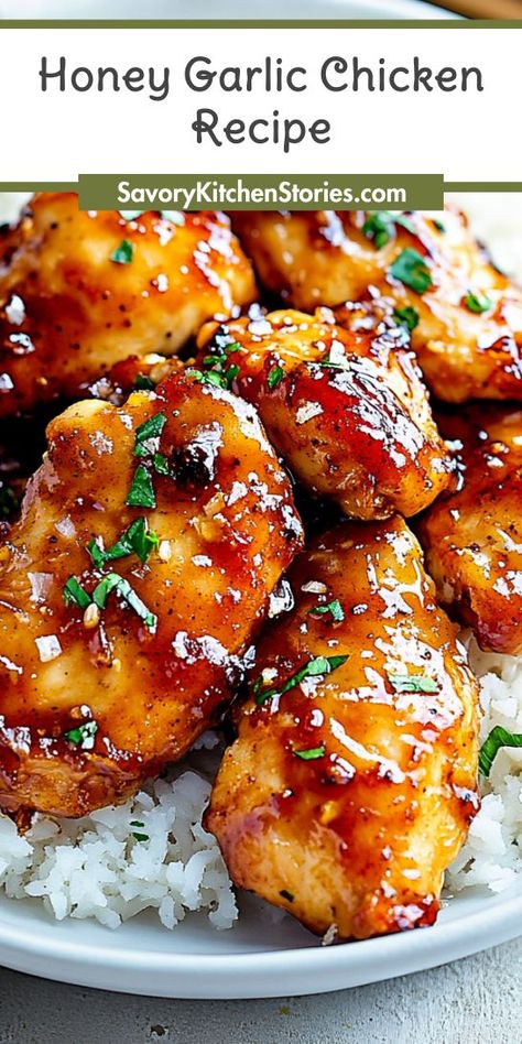 Craving a healthy dinner that’s both satisfying and quick? Our Honey Garlic Chicken Recipe offers a delightful mix of taste and nutrition, perfect for busy weeknights. Don’t forget to save it for a wholesome meal option that everyone will love! Ground Chicken Casserole, Easy Quick Dinners, Garlic Chicken Recipe, Garlic Honey, Oven Air Fryer, Air Fryer Ideas, Creamy Pasta Dishes, Kitchen Favorites, Garlic Chicken Recipes