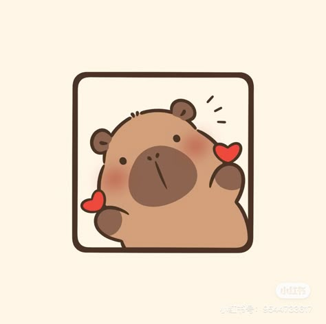 Capybara Drawing, Capybara Cute, Dibujo Simple, Karakter Disney, Cute Fantasy Creatures, Art Drawings For Kids, Simple Doodles, Cute Wallpaper Backgrounds, Cute Doodles