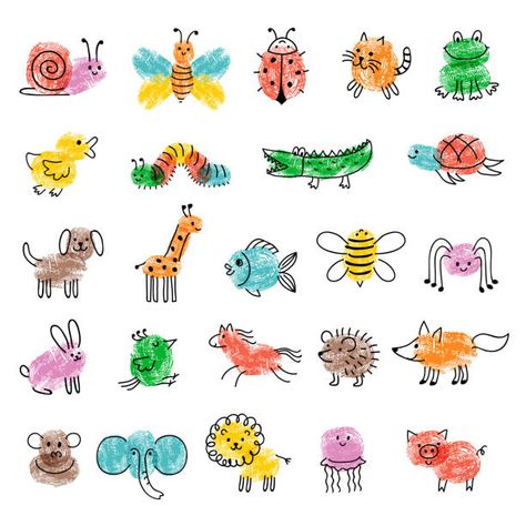 Insects Drawing, Carcase Iphone, Thumbprint Art, Fingerprint Art, Education Art, Finger Art, Kids Game, Preschool Education, Daycare Crafts