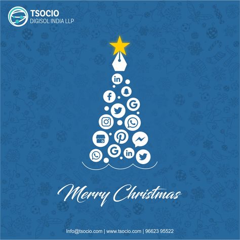 WWW.TSOCIO.COM Christmas Creatives For Social Media, Digital Marketing Christmas Post, Xmas Creative Ads, Christmas Insta Post, Merry Christmas Social Media Post, Christmas Social Post, Christmas Creative Ads Design, Christmas Day Post, Christmas Social Media Design