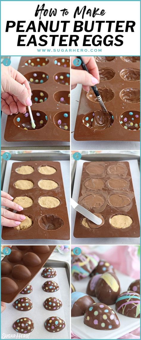 Peanut Butter Eggs Recipe, Easter Candy Recipes, Pastel Decorations, Peanut Butter Easter Eggs, Easter Egg Filling, Easter Foods, Chocolate Candy Recipes, Peanut Butter Eggs, Easter Sweets