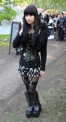 gothic women of germany | Recent Photos The Commons Getty Collection Galleries World Map App ... Black Corset Inspo Outfit, Rivethead Fashion, Chic Goth Outfits, Industrial Goth, Punk Girls, Gothic Mode, Gothic Women, Goth Women