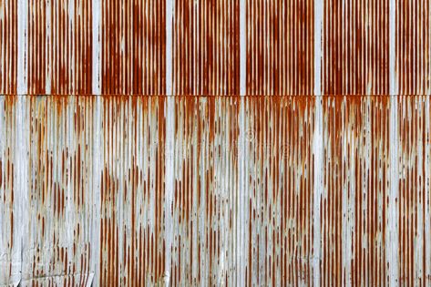 Texture Of Rusty Corrugated Metal Sheet, Galvanized Iron Plate Stock Image - Image of corrugated, roof: 67140291 Metal Sheet Texture, Rusty Corrugated Metal, Roof Fence, Corrugated Roof, Stone Wall Texture, Weather Models, Scale Model Ships, Texture Metal, Barber Shop Decor