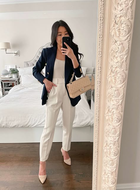 5 Classic Spring-Summer Work Outfits (Petite Friendly) Networking Event Outfit, Corporate Attire Women, Event Outfit Ideas, Classic Work Outfits, Summer Business Casual Outfits, Classy Business Outfits, Business Professional Outfits, Look Office, Casual Summer Outfits For Women