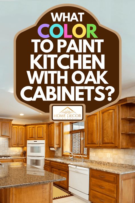 Paint Colors For Honey Oak Cabinets Kitchens, Paint Colors For Oak Cabinets Kitchen, Kitchen Colors Oak Cabinets, Yellow Kitchens With Oak Cabinets, Kitchen Backsplash Ideas With Oak Cabinets Farmhouse, Gray Walls With Wood Cabinets, Dining Room And Kitchen Paint Colors, Paint Colors For Kitchens With Oak Cabinets, Kitchen Paint Ideas With Wood Cabinets