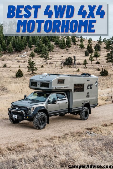 In this article, I have listed 10 Best 4x4 motorhome. These 4x4 RVs or 4WD RVs are perfect for offroading and boondocking in the forest or in the road. Kombi Motorhome, Rv Motorhomes, Best 4x4, Overland Truck, Kombi Home, Bug Out Vehicle, Rv Truck, Expedition Truck, Driving Games