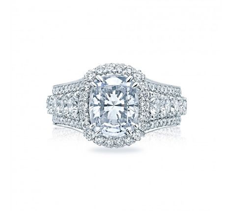 Style# HT2613CU10X8 - RoyalT - Engagement Rings - Tacori.com Tacori Royalt, Classic Diamond Engagement Ring, Tacori Engagement Rings, Pave Diamond Engagement Rings, September Birthstone Rings, Platinum Diamond Engagement Rings, Cushion Cut Engagement Ring, Fine Diamond Jewelry, Pave Engagement Ring