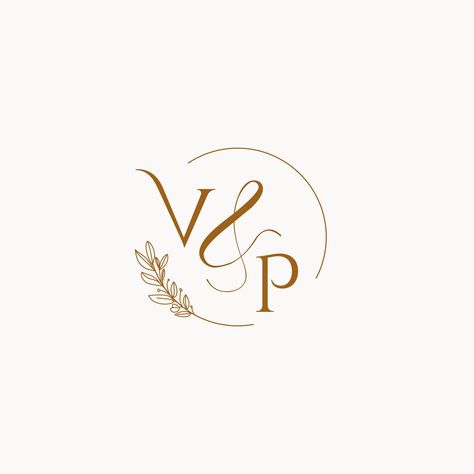 VP initial wedding monogram logo Vp Logo, Wedding Invitation Logo, Wedding Initials Logo, Invites Template, Wedding Illustration Card, Initials Logo Design, Wedding Logo Monogram, Wedding Logo Design, Arm Band Tattoo