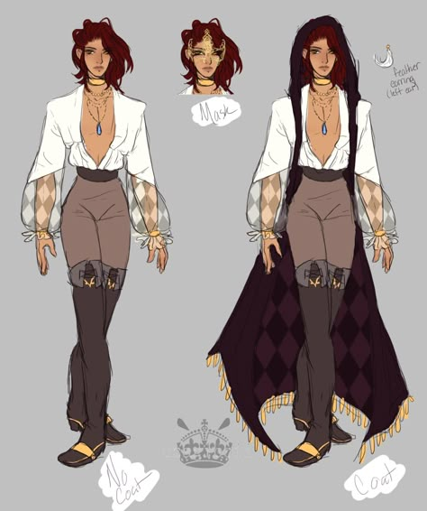 Arcana Nadia, The Arcana, Pirate Outfit, Pinturas Disney, Fashion Design Drawings, Drawing Clothes, Character Design References, Fantasy Clothing, Dnd Characters