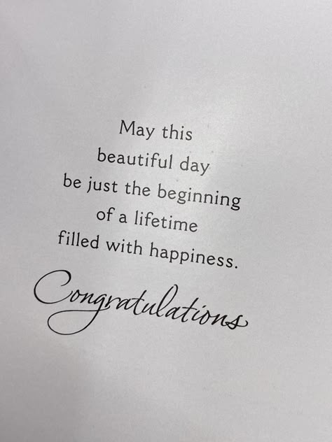 Wedding Gift Note Messages, Wedding Card For Friends, Engagement Verses For Cards, Congratulations Card For Wedding, Congratulations On Your Engagement Quote, Congratulations Quotes For Engagement, Congrats Engagement Wishes, Sister Wedding Quotes Marriage, Nikkah Wishes