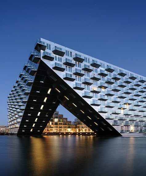 Water Architecture Design, Rendered Houses, Amsterdam Architecture, Big Architects, Water Architecture, Bjarke Ingels Group, Bjarke Ingels, Architecture Design Ideas, Innovative Architecture